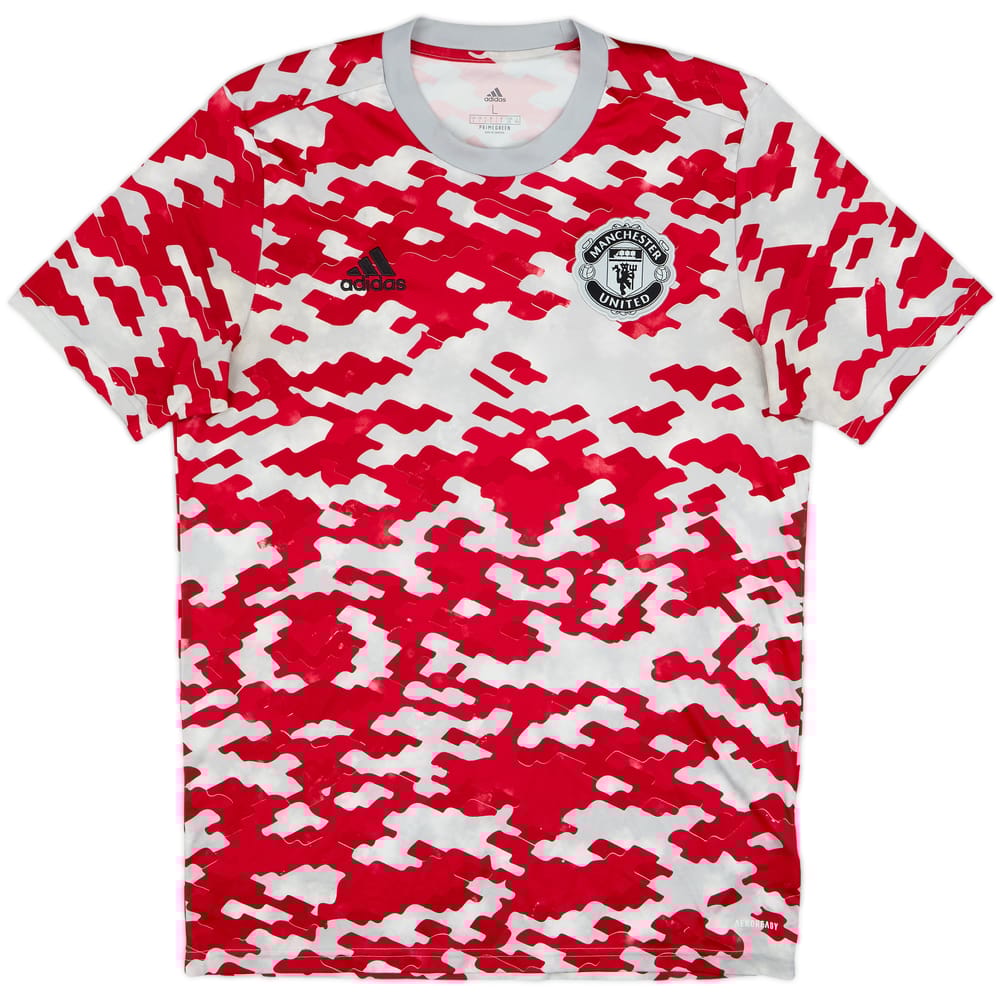 2021-22 Manchester United adidas Training Shirt - 10/10 - (L)