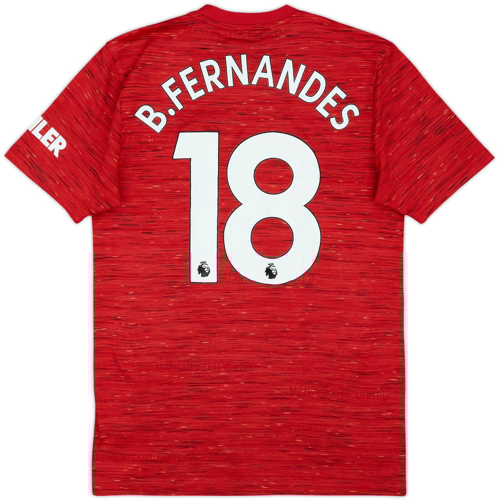 2020-21 Manchester United Home Shirt B.Fernandes #18 - 6/10 - (S)