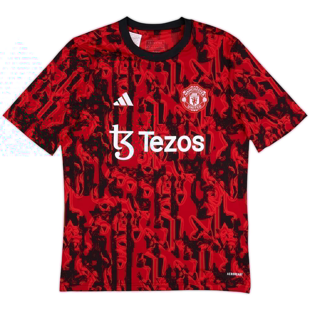 2023-24 Manchester United adidas Training Shirt - 10/10 - (L.Boys)