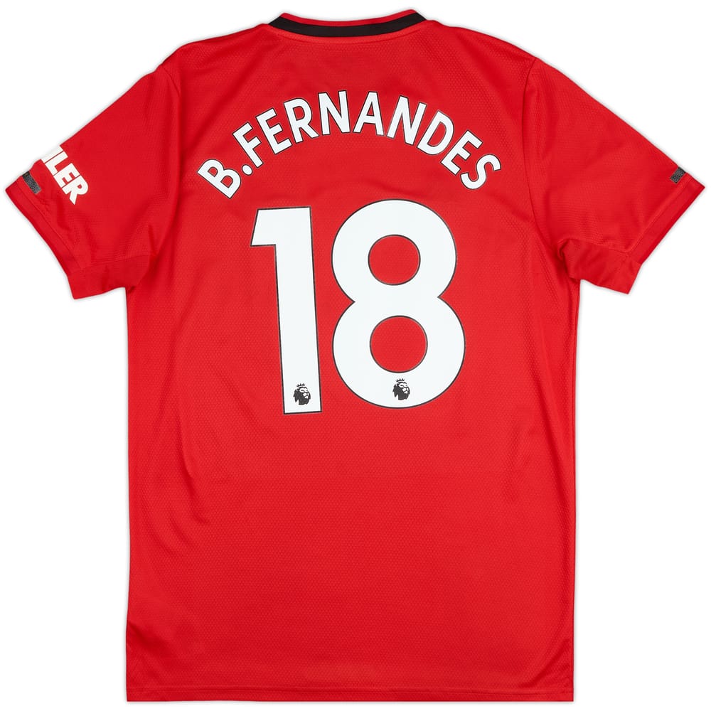 2019-20 Manchester United Home Shirt B.Fernandes #18 - 6/10 - (M)