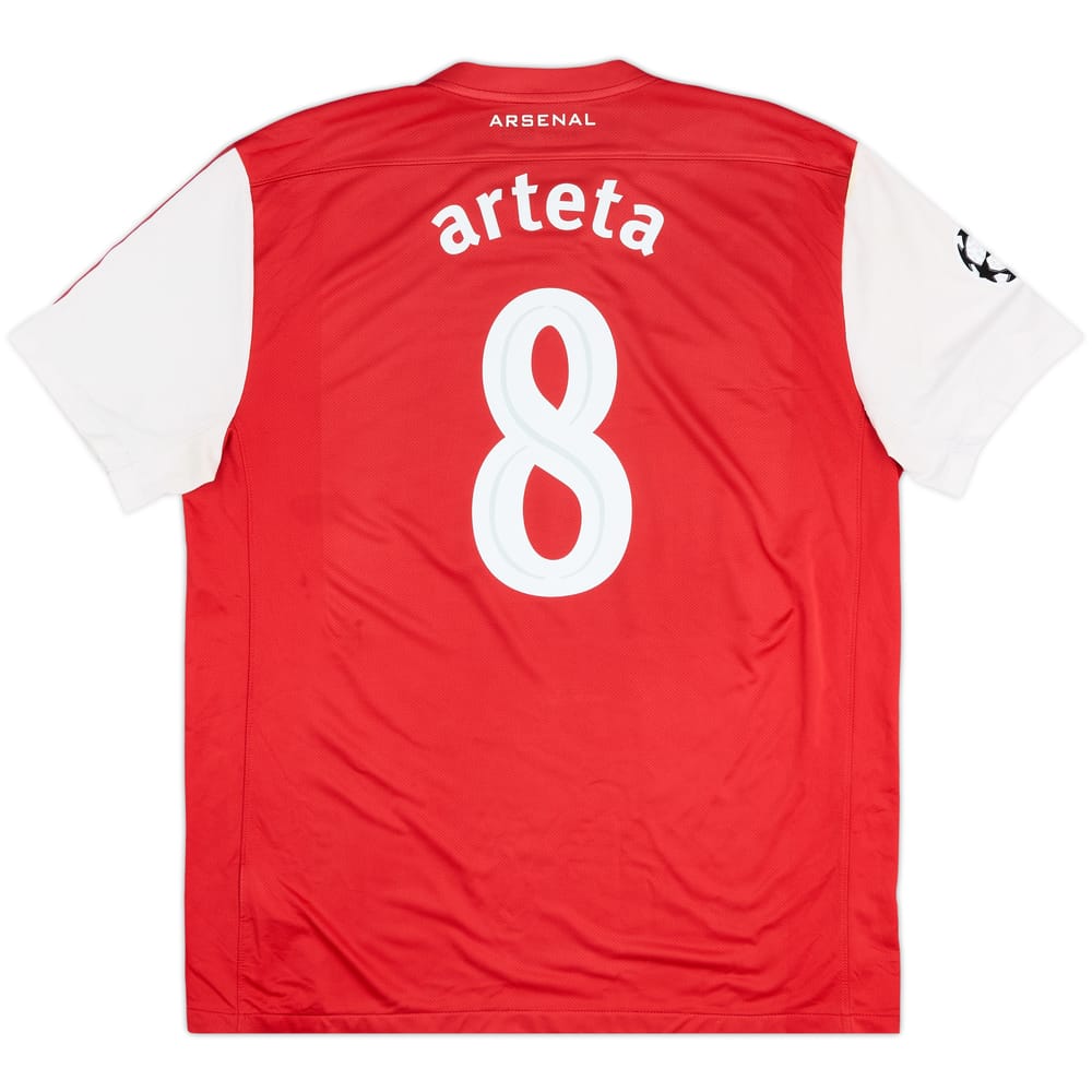 2011-12 Arsenal Home Shirt Arteta #8 - 7/10 - (XL)