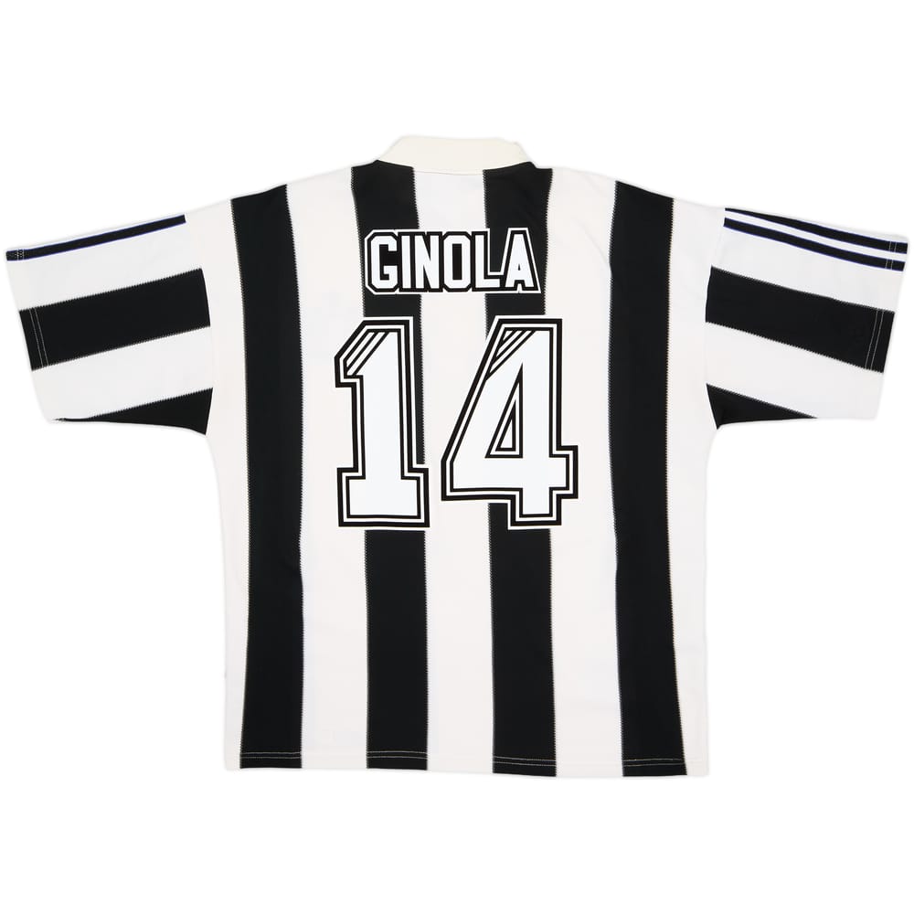1995-97 Newcastle Home Shirt Ginola #14 - 8/10 - (L)