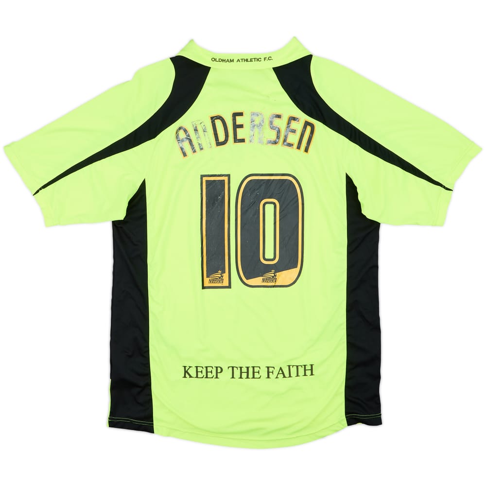 2008-09 Oldham Away Shirt Andersen #10 - 3/10 - (XL)