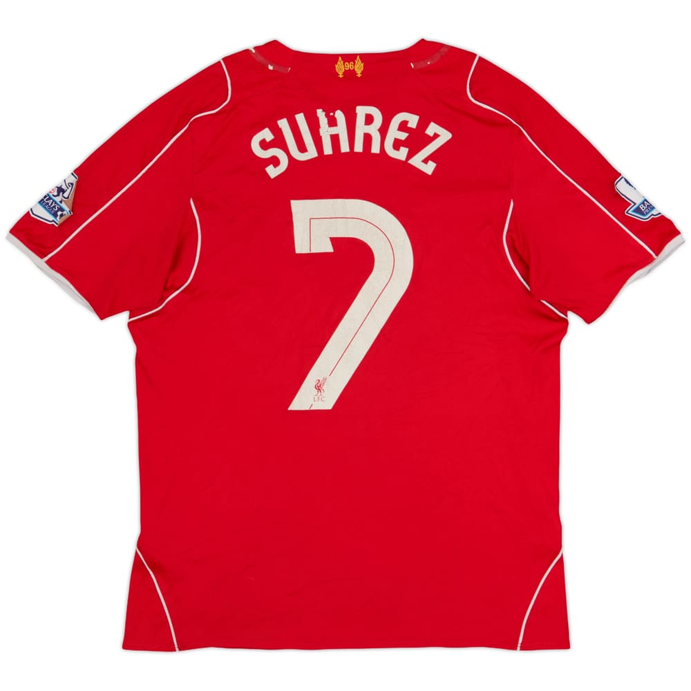2014-15 Liverpool Home Shirt Suarez #7 - 4/10 - (M)