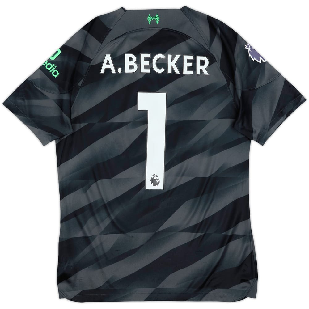 2023-24 Liverpool GK S/S Shirt A.Becker #1 - 8/10 - (M)