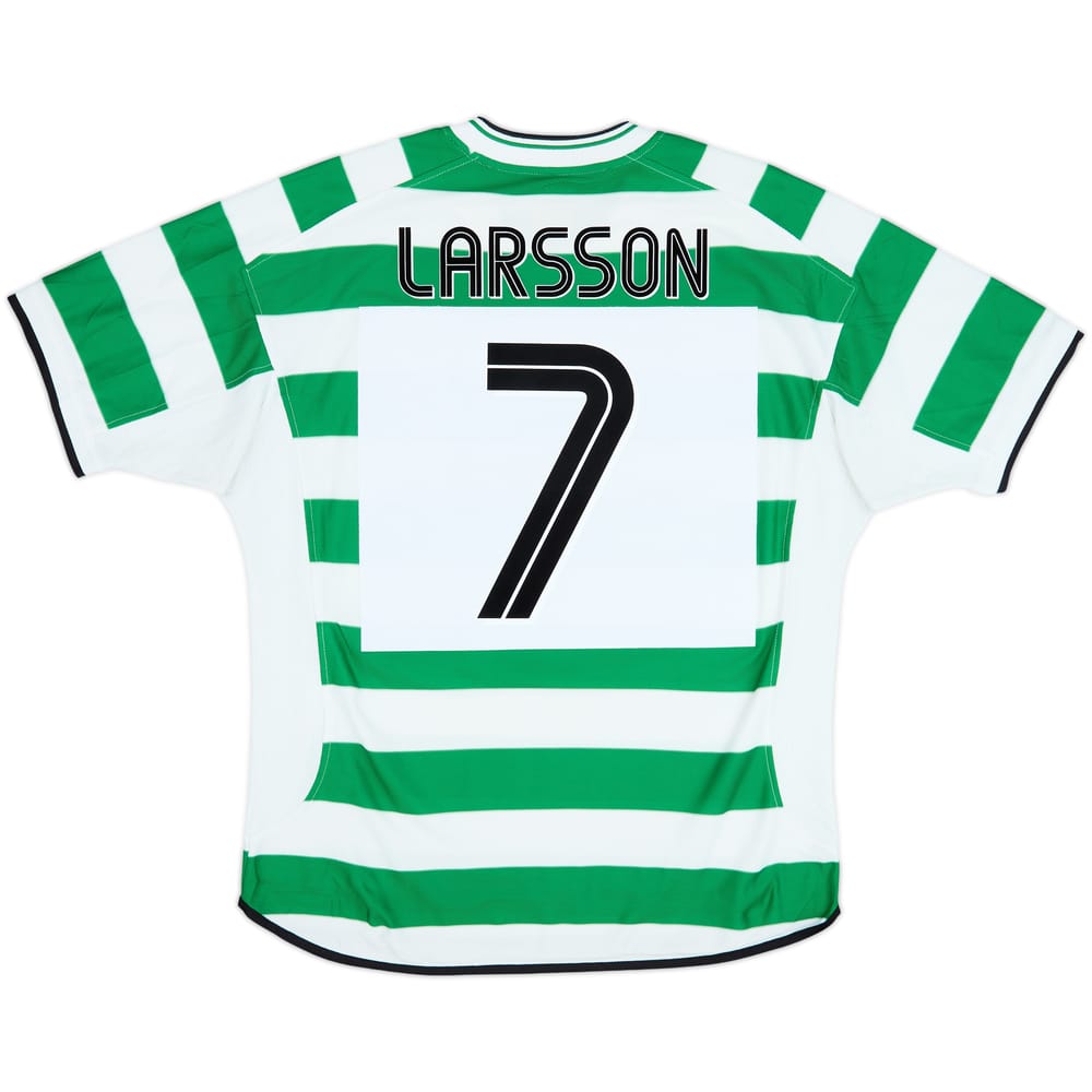 2001-03 Celtic Home Shirt Larsson #7 - 6/10 - (L)