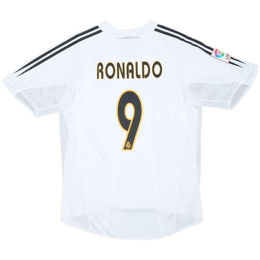 2004-05 Real Madrid Player Issue Home Shirt Ronaldo #9 - 8/10 - (L)