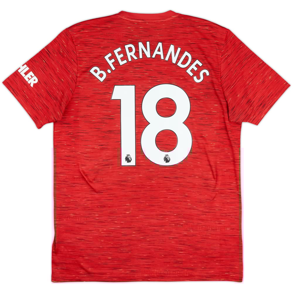 2020-21 Manchester United Home Shirt B.Fernandes #18 - 5/10 - (L)