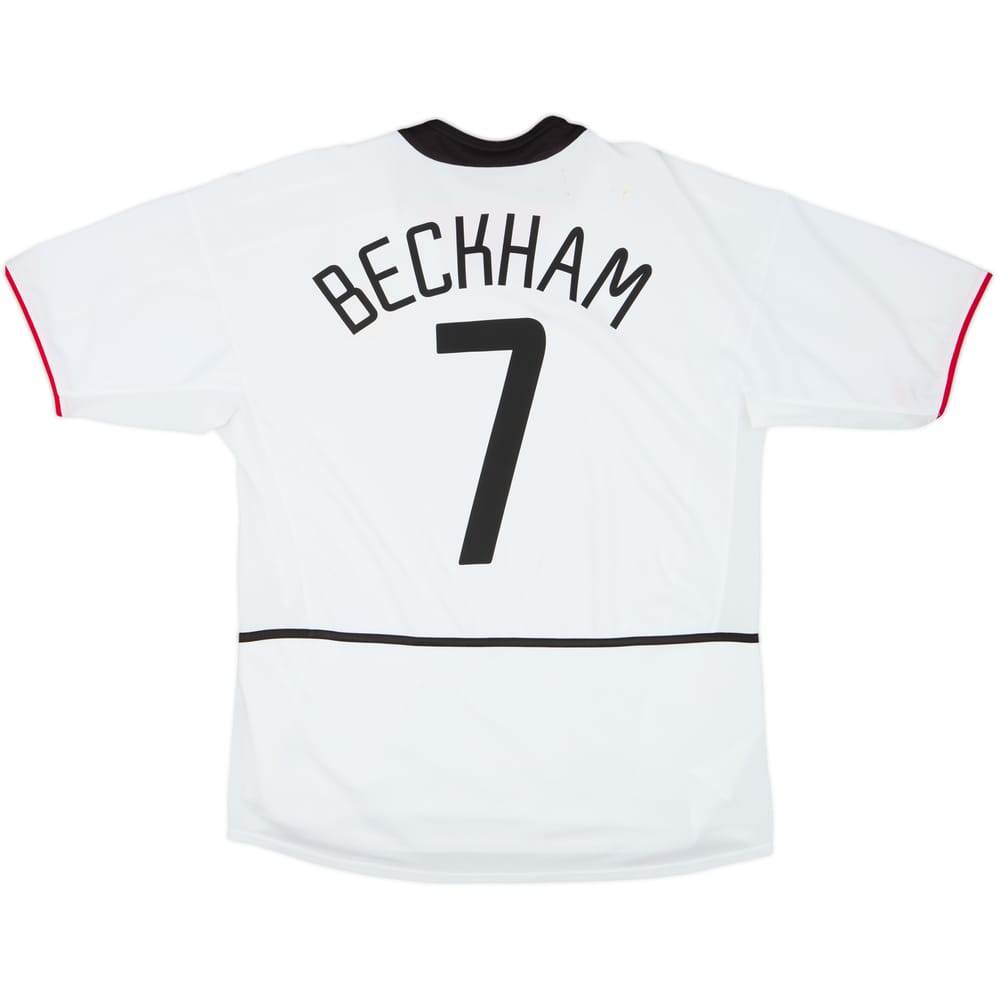 2002-03 Manchester United Away Shirt Beckham #7 - 5/10 - (L)