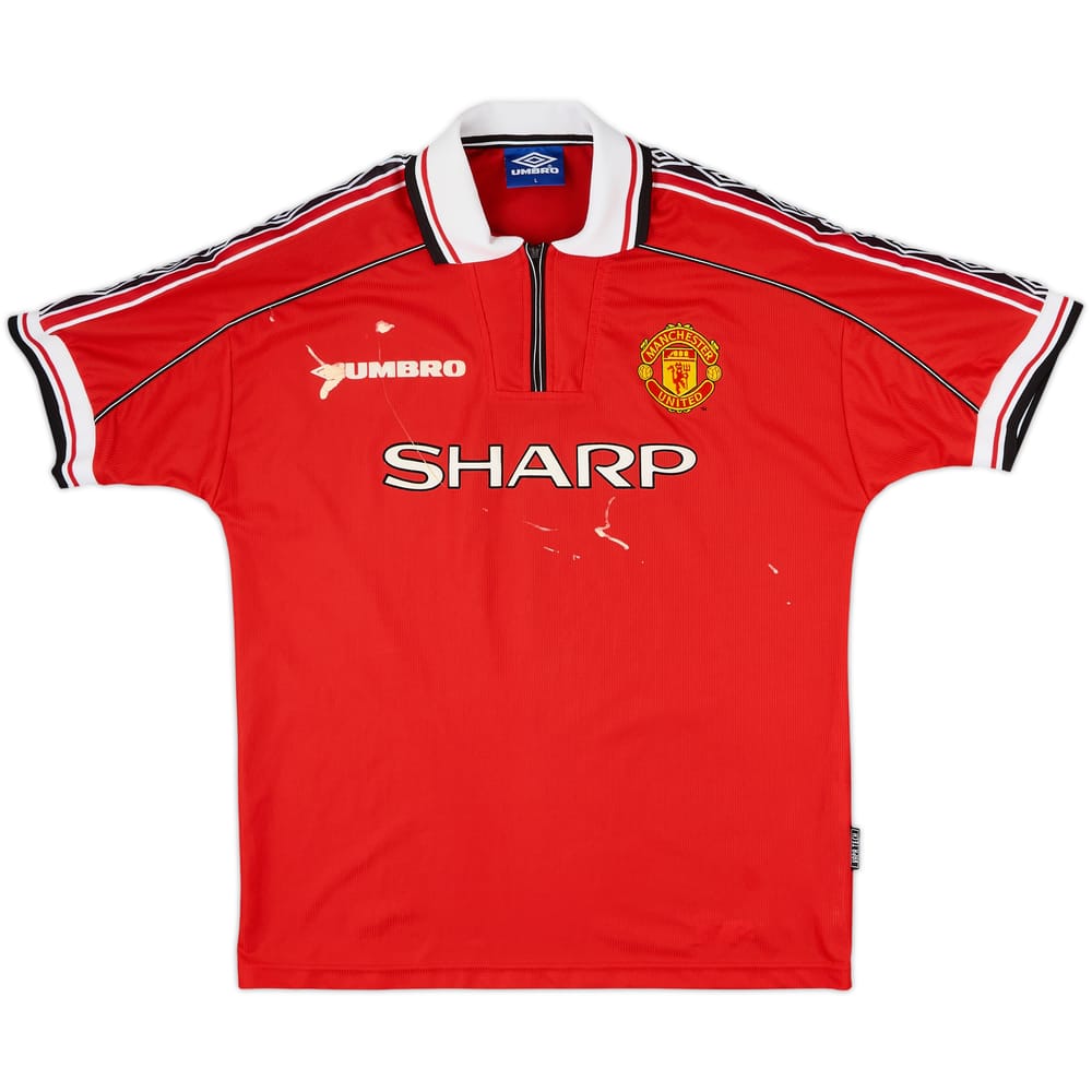 1998-00 Manchester United Home Shirt - 4/10 - (L)