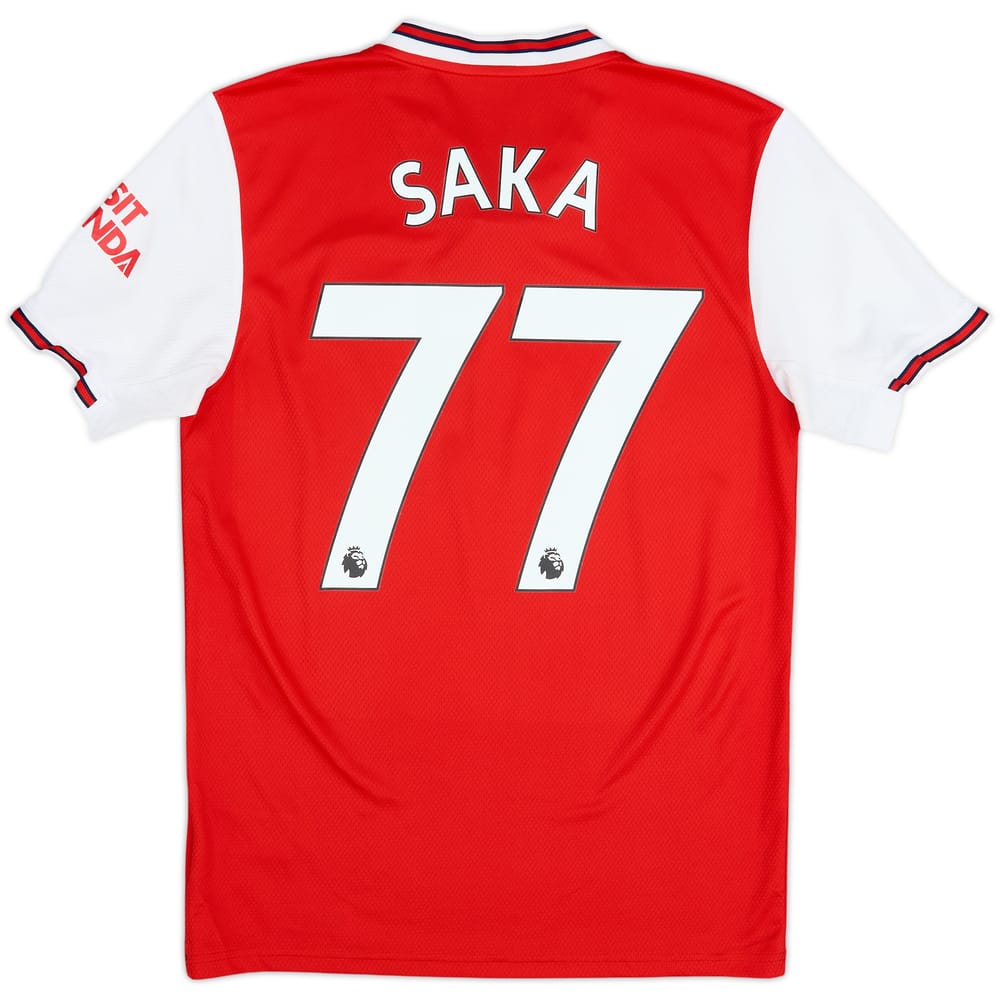 2019-20 Arsenal Home Shirt Saka #77 - 6/10 - (S)