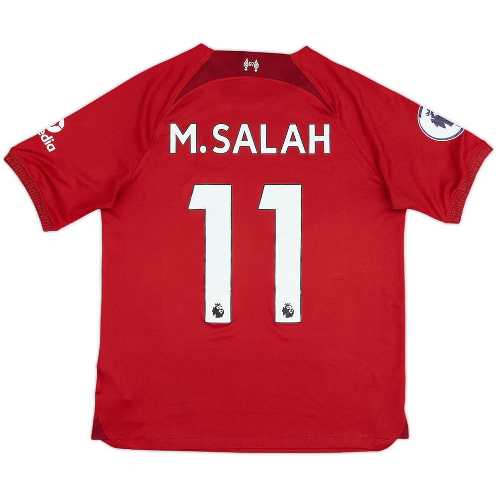 2022-23 Liverpool Home Shirt M.Salah #11 - 5/10 - (XL.Boys)