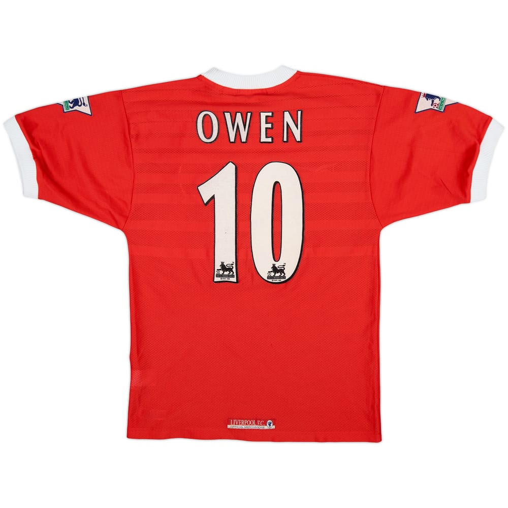 1998-00 Liverpool Home Shirt Owen #10 - 7/10 - (Y)