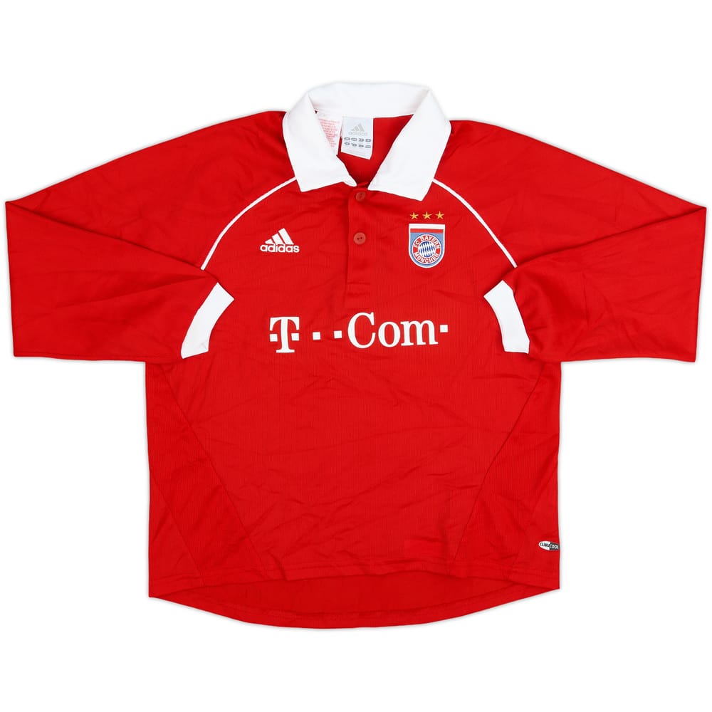 2005-06 Bayern Munich Home L/S Shirt - 8/10 - (M.Boys)