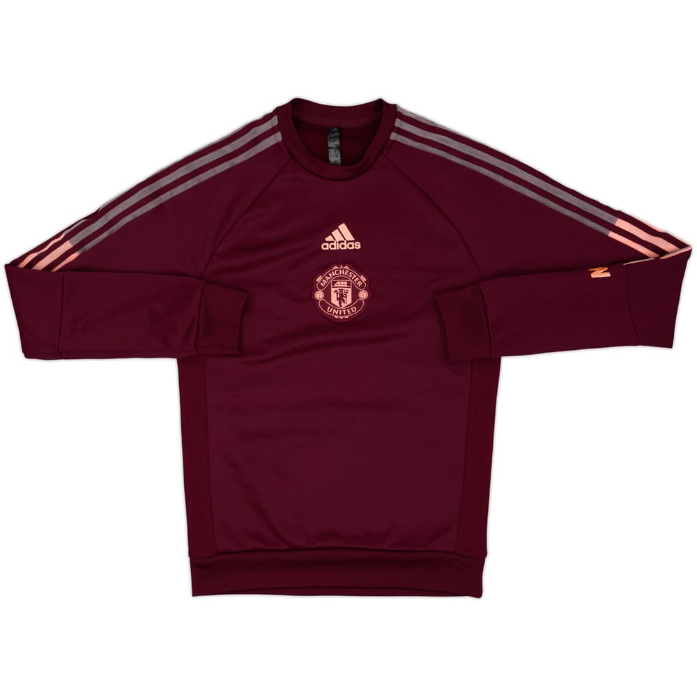 2020-21 Manchester United adidas Sweat Top - 9/10 - (XS)