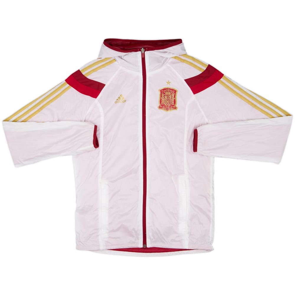 2013-14 Spain adidas Hooded Track Jacket - 8/10 - (S)