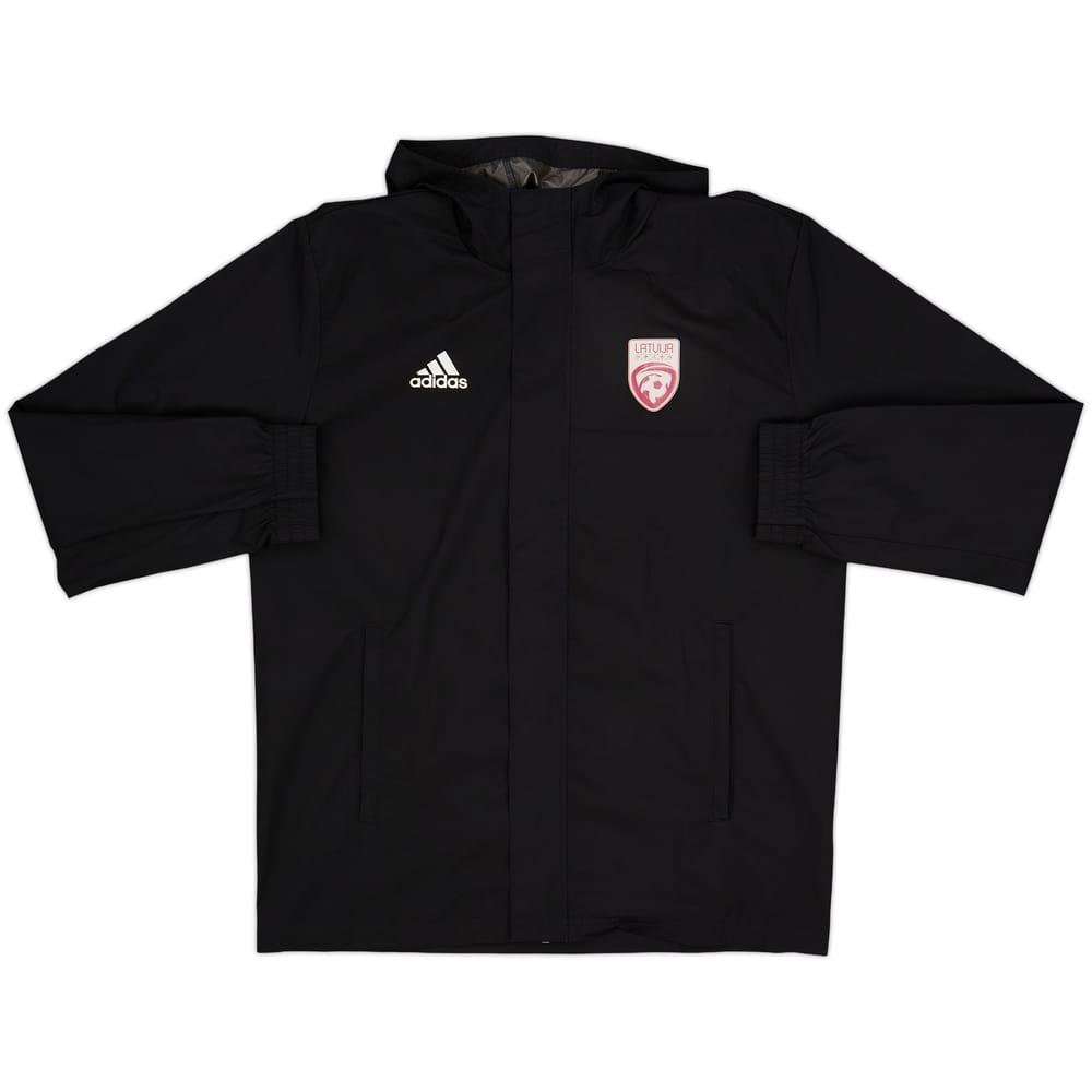 2021-22 Latvia adidas Hooded Track Jacket - 8/10 - (M)