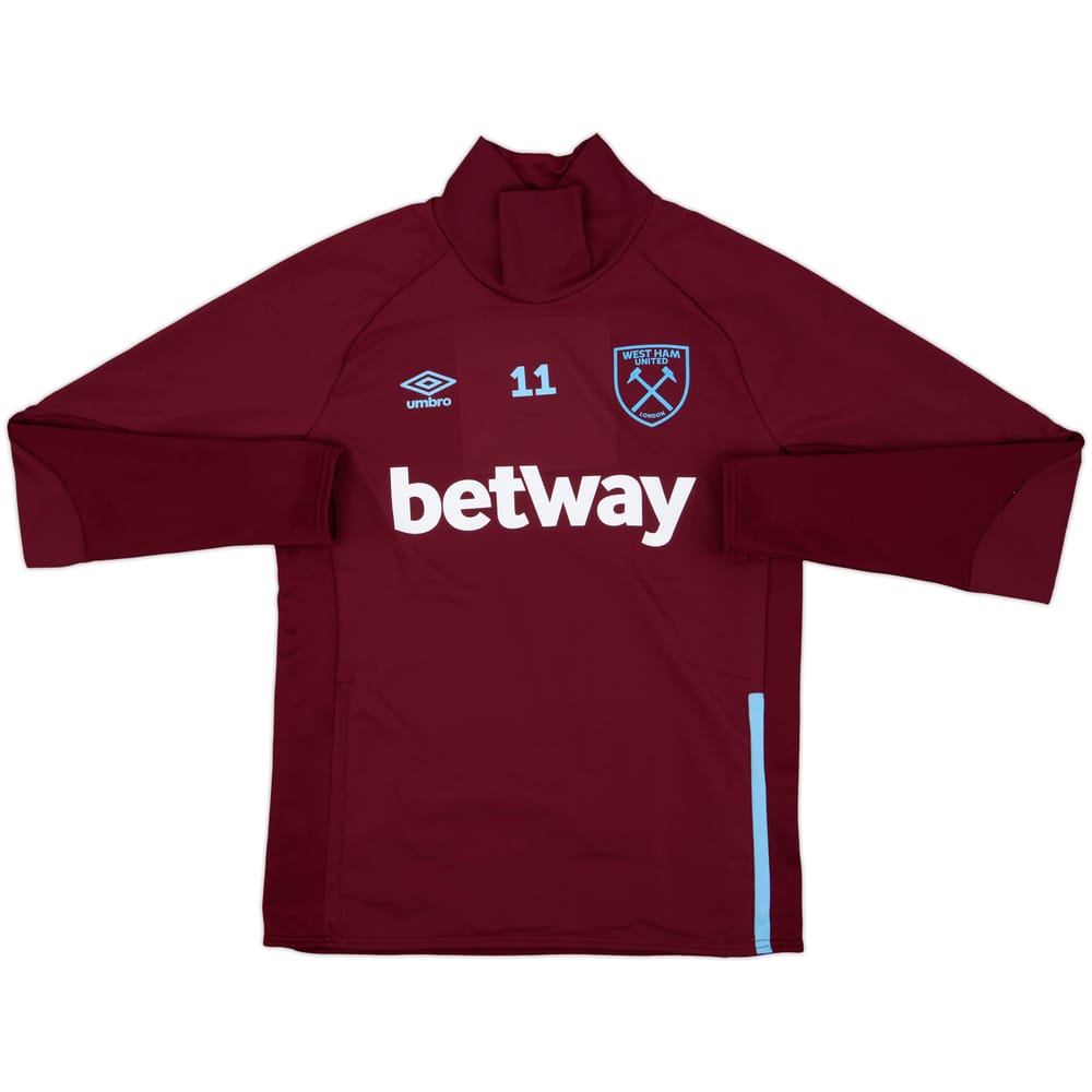 2021-22 West Ham Player Issue Umbro 1/4 Zip Drill Top #11 - 8/10 - (M)