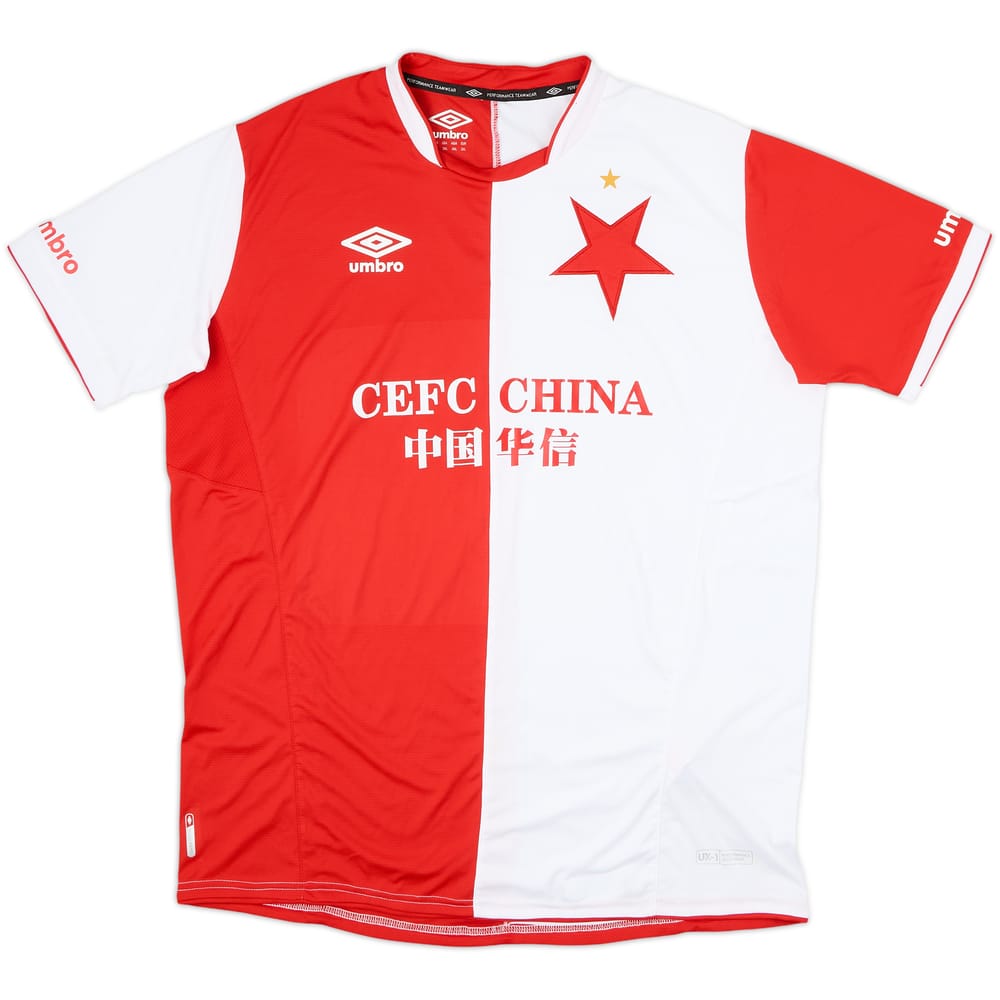 2017-18 Slavia Prague Home Shirt - 8/10 - (3XL)