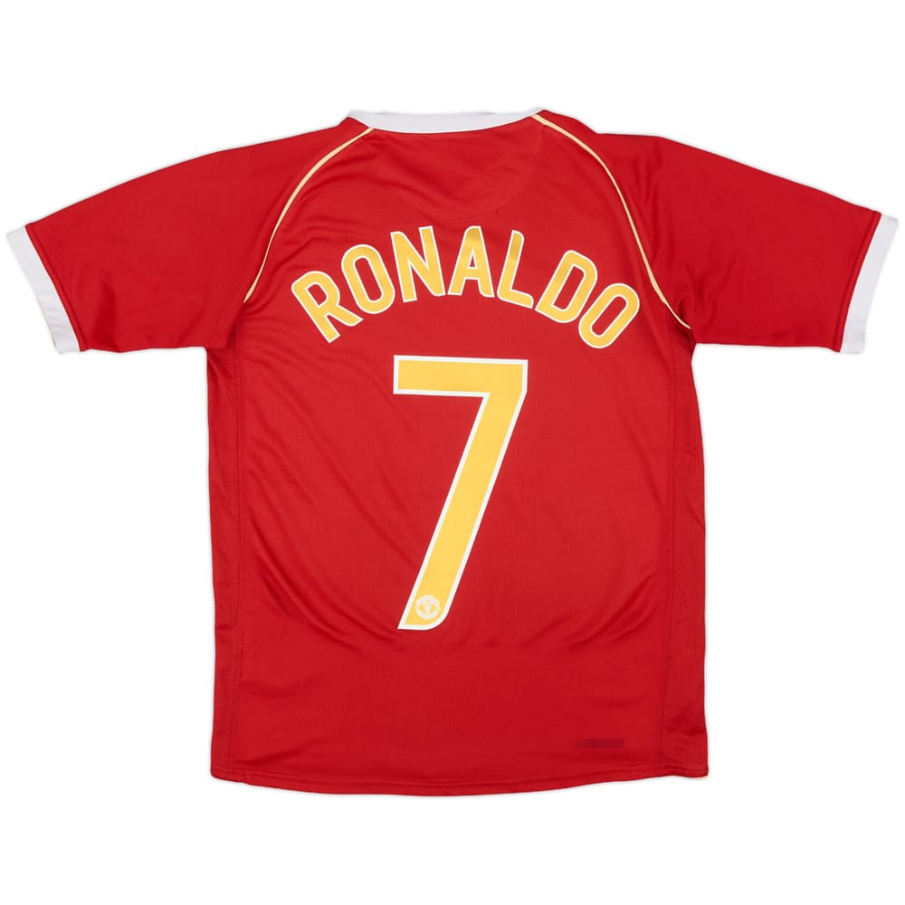 2006-07 Manchester United Home Shirt Ronaldo #7 - 6/10 - (XL.Boys)