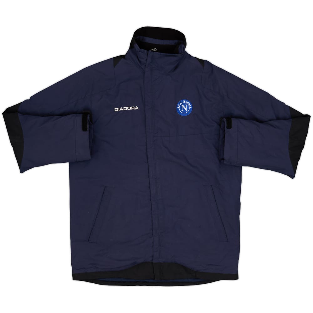 2002-03 Napoli Diadora Padded Bench Coat - 8/10 - (XXL)