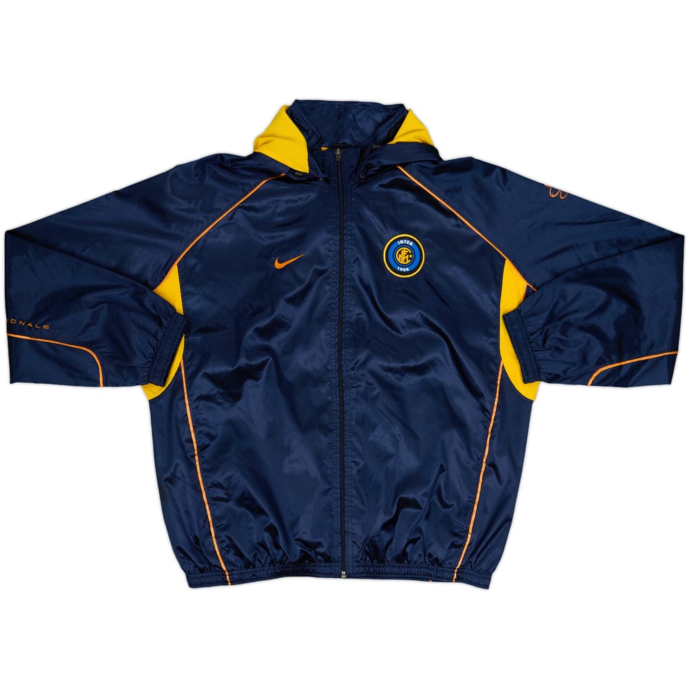 2001-02 Inter Milan Nike Hooded Track Jacket - 8/10 - (L)