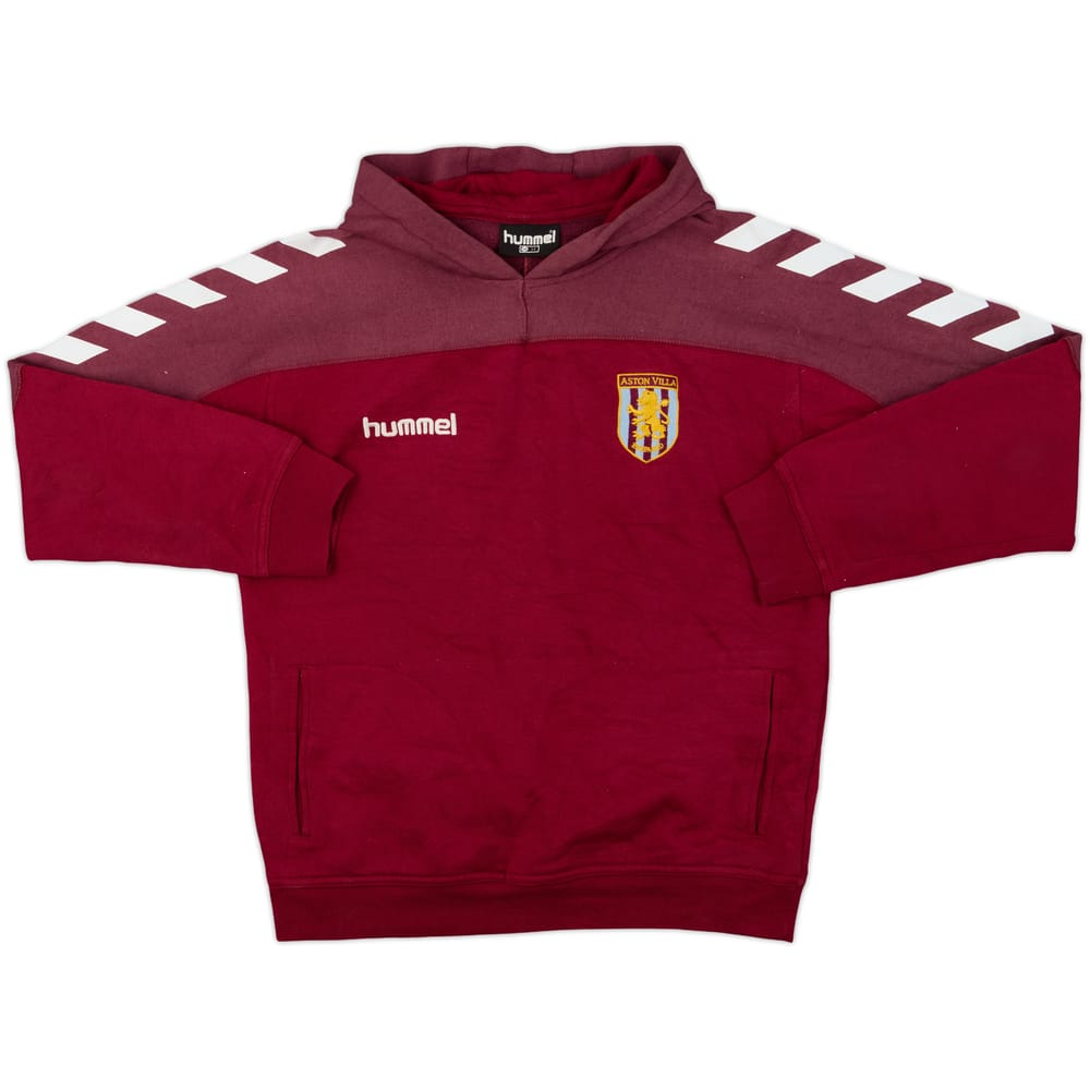 2006-07 Aston Villa Hummel Hooded Sweat Top - 5/10 - (L.Boys)