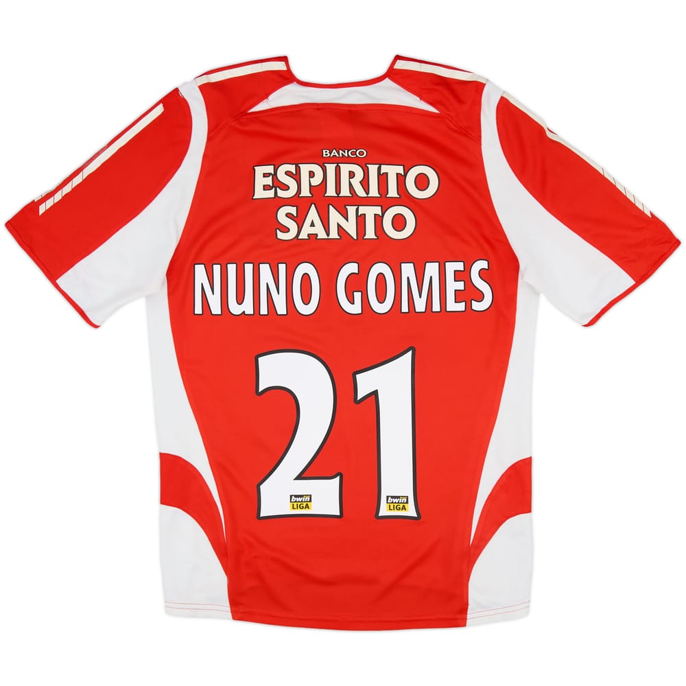 2005-06 Benfica Home Shirt Nuno Gomes #21 - 6/10 - (S)