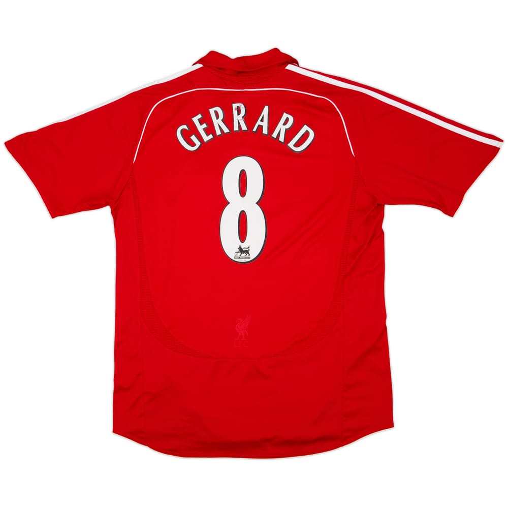 2006-08 Liverpool Home Shirt Gerrard #8 - 5/10 - (XL)