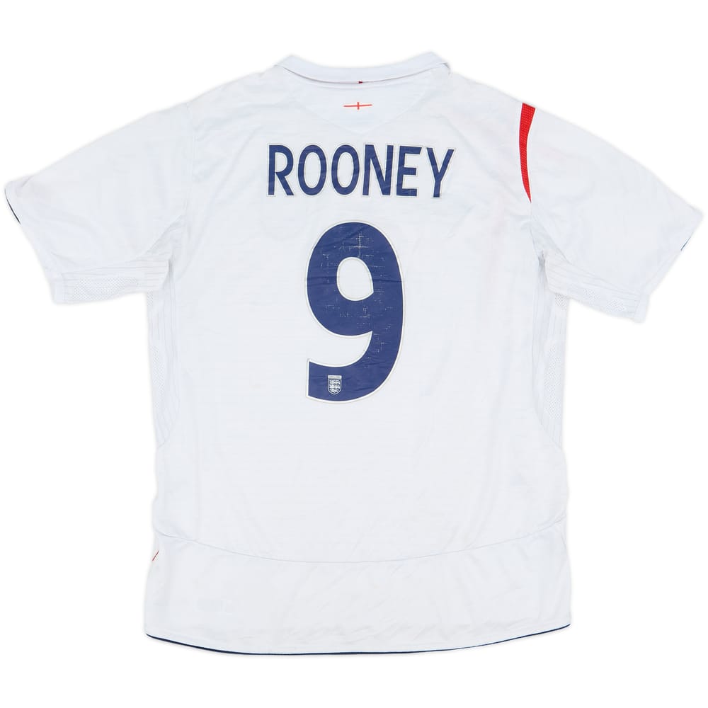 2005-07 England Home Shirt Rooney #9 - 4/10 - (L)