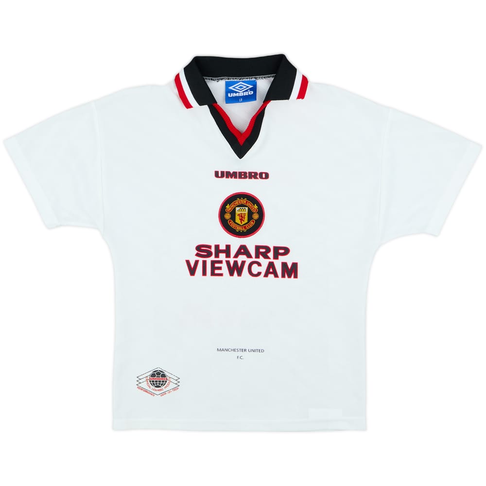 1996-97 Manchester United Away Shirt - 8/10 - (L.Boys)