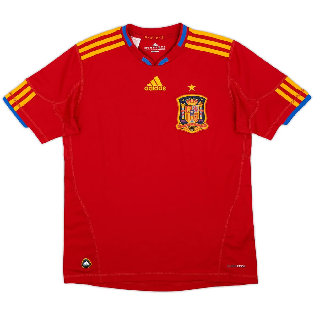 2009-10 Spain Home Shirt - 10/10 - (L.Boys)