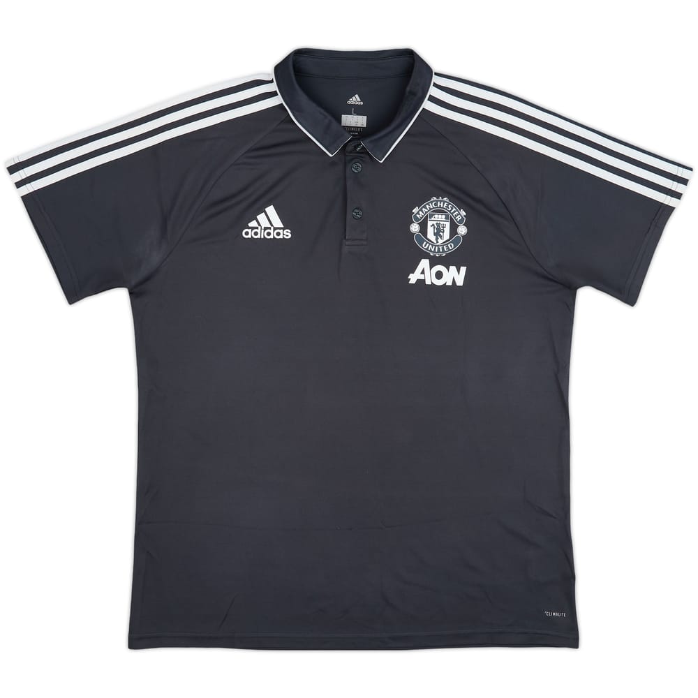 2017-18 Manchester United adidas Polo Shirt - 9/10 - (L)