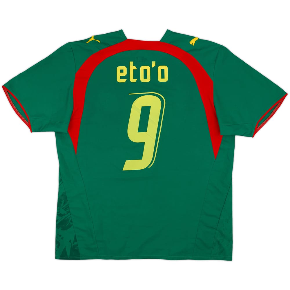 2006-08 Cameroon Home Shirt Eto'o #9 - 6/10 - (L)