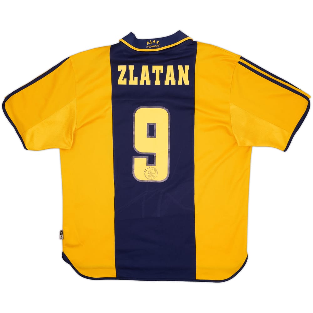 2000-01 Ajax Centenary Away Shirt Zlatan #9 - 9/10 - (XL)