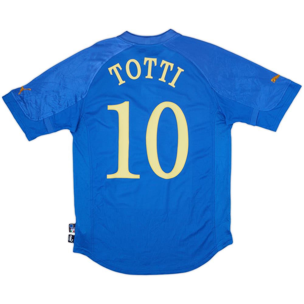 2004-06 Italy Home Shirt Totti #10 - 6/10 - (L)