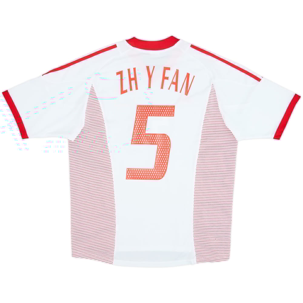 2002-04 China Away Shirt Zh Y Fan #5 - 9/10 - (L)