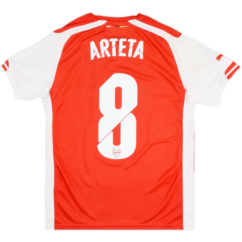 2014-15 Arsenal Home Shirt Arteta #8 - 5/10 - (S)