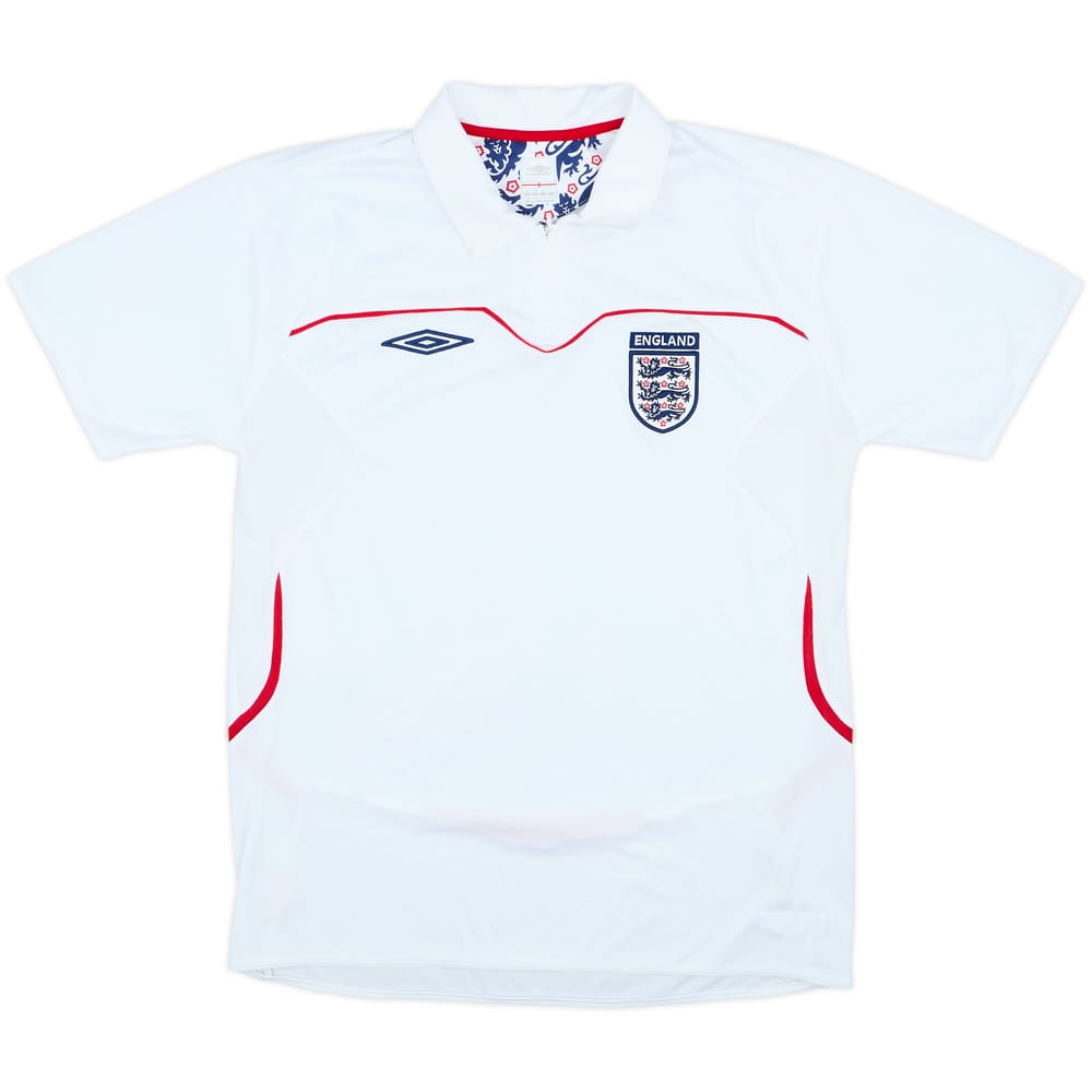 2004-06 England Umbro 1/4 Zip Polo Shirt - 7/10 - (M)