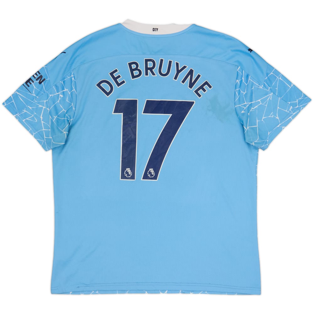 2020-21 Manchester City Home Shirt De Bruyne #17 - 5/10 - (XL)