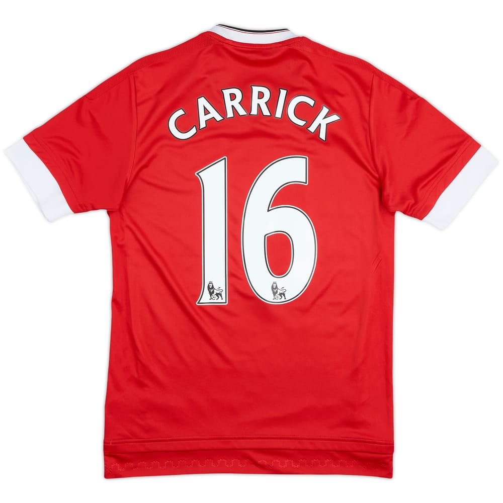 2015-16 Manchester United Home Shirt Carrick #16 - 8/10 - (XS)