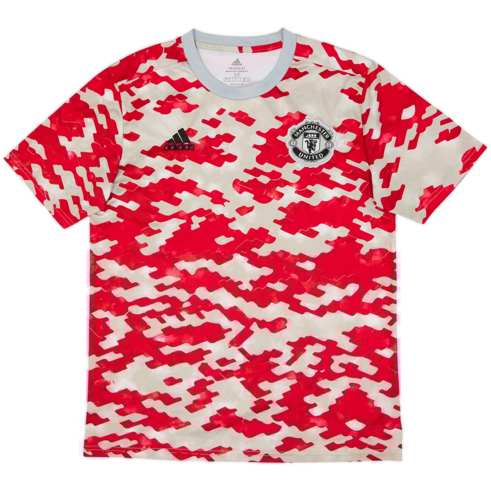 2021-22 Manchester United adidas Training Shirt - 6/10 - (M)