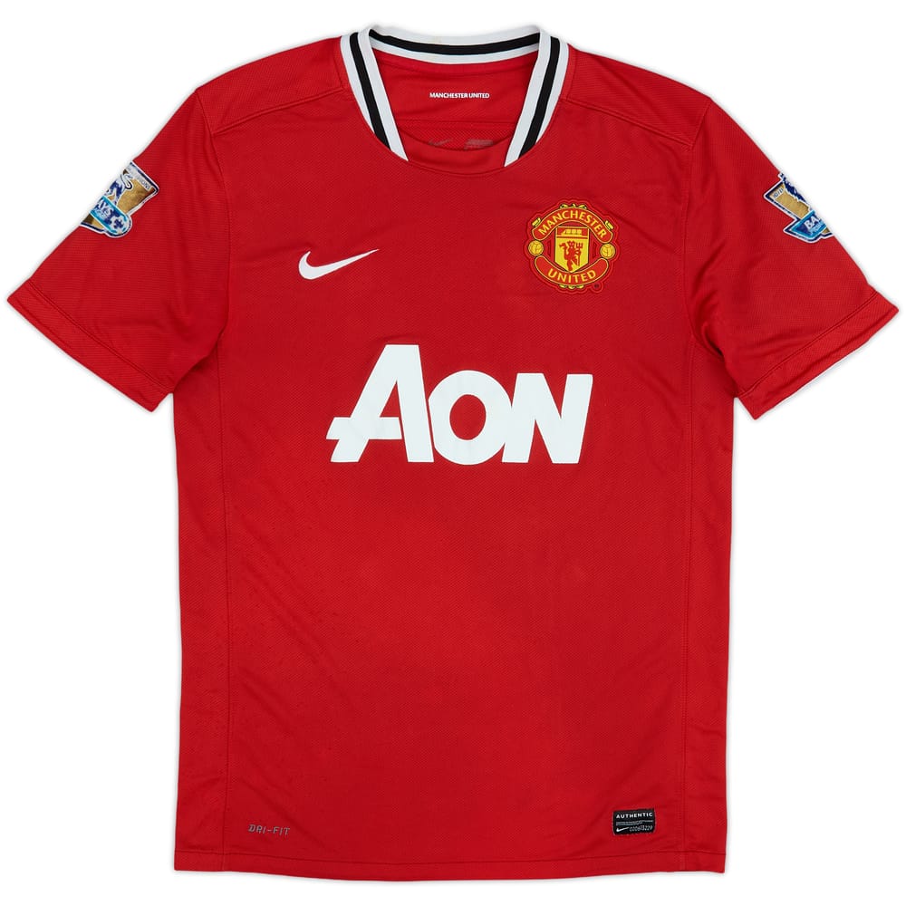 2011-12 Manchester United Home Shirt - 3/10 - (M)