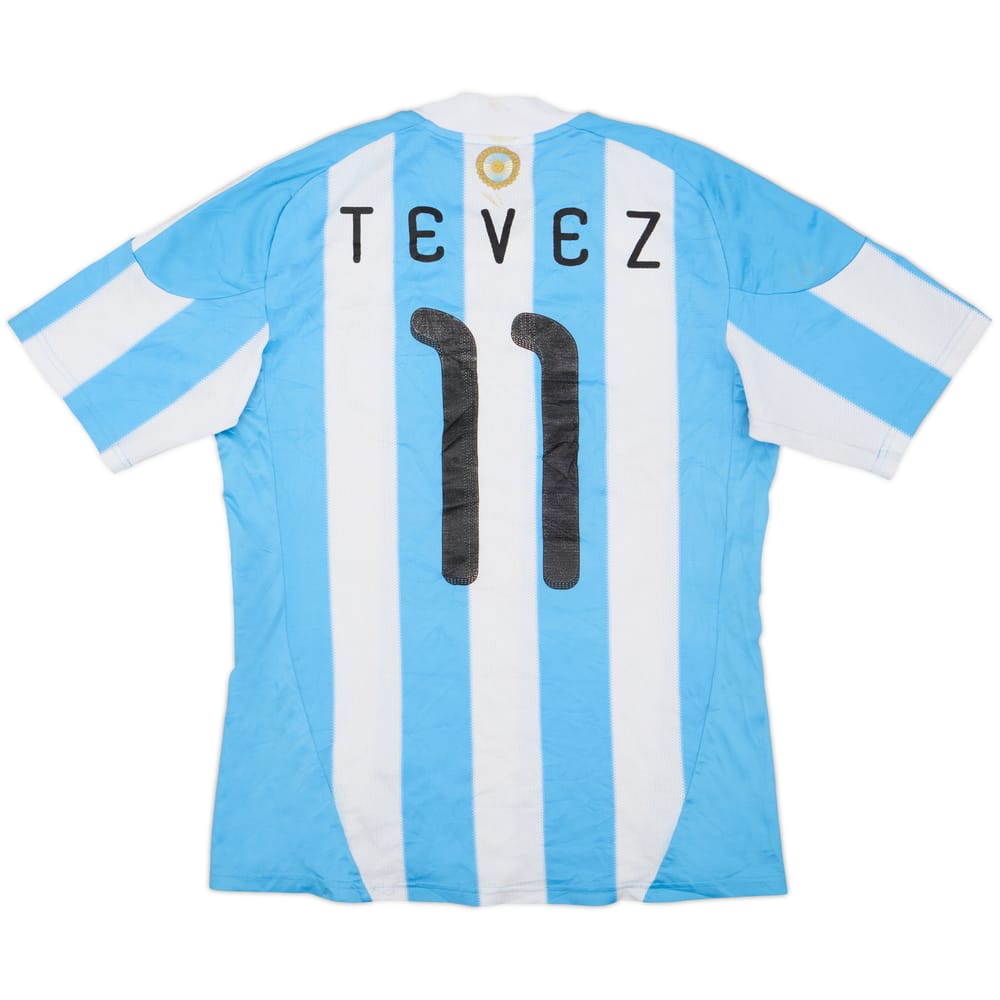 2010-11 Argentina Home Shirt Tevez #11 - 5/10 - (M)