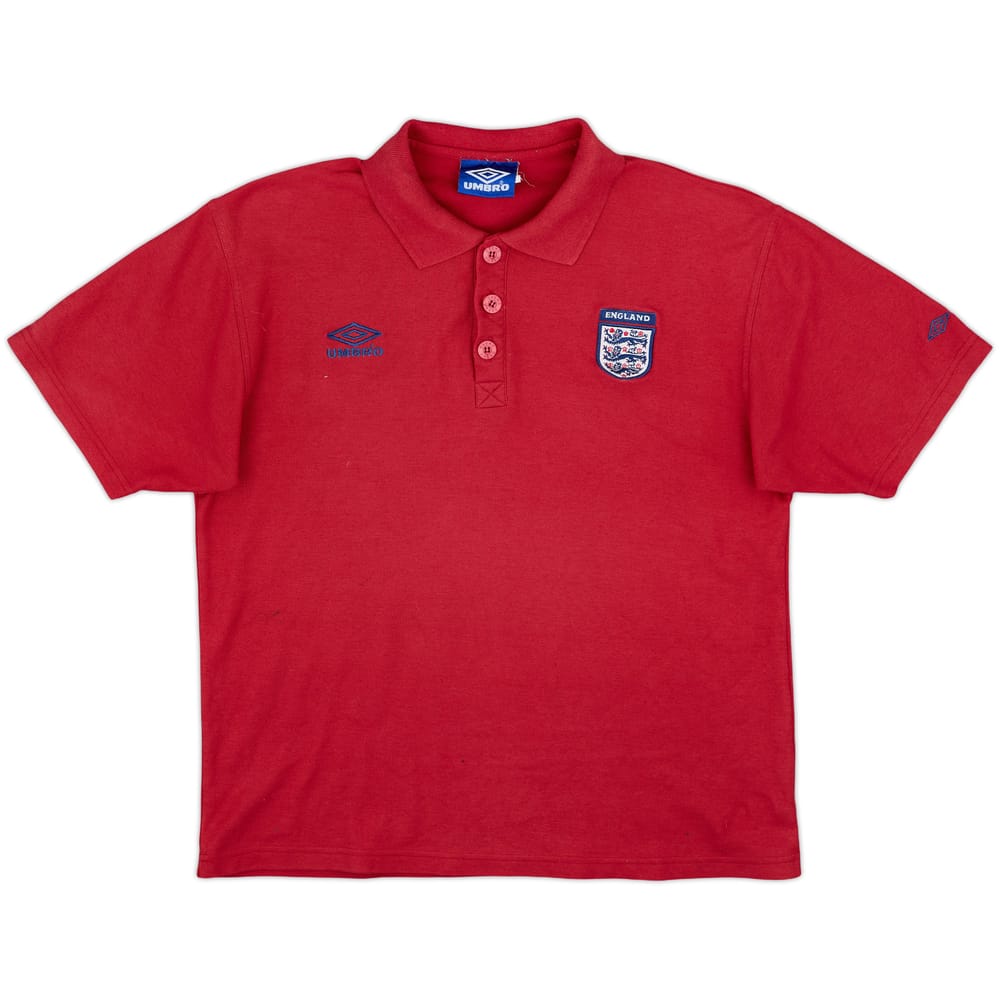 1999-00 England Umbro Polo Shirt - 6/10 - (L)