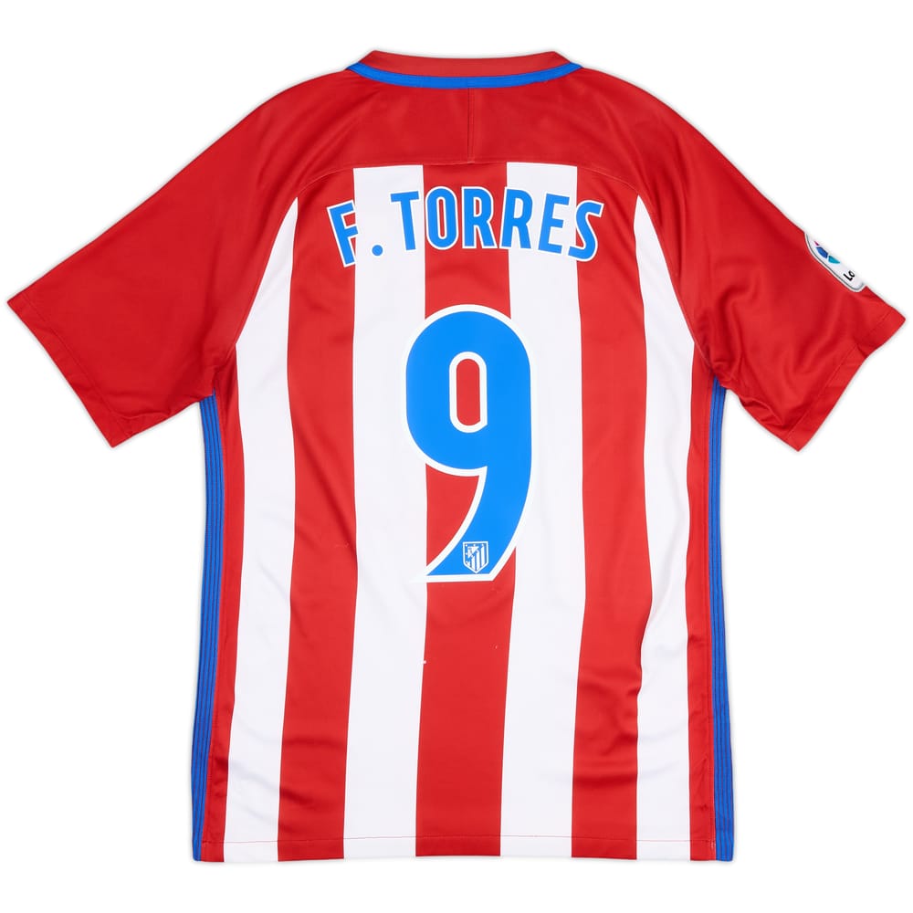 2016-17 Atletico Madrid Home Shirt Torres #9 - 5/10 - (S)