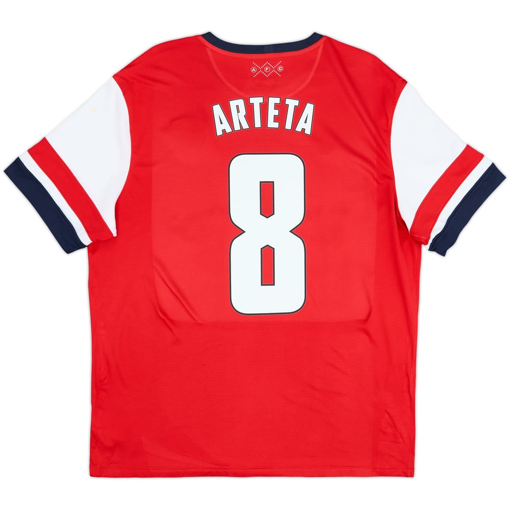 2012-14 Arsenal Home Shirt Arteta #8 - 7/10 - (XL)