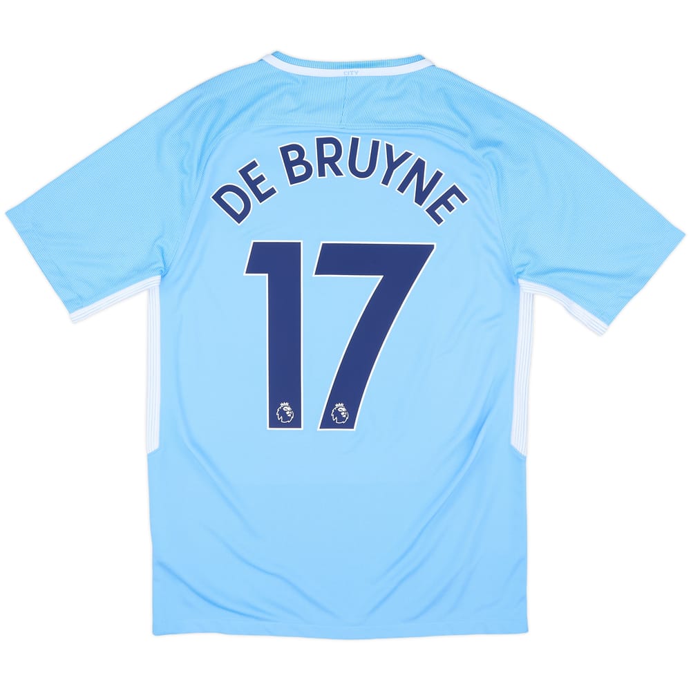 2017-18 Manchester City Home Shirt De Bruyne #17 - 10/10 - (S)