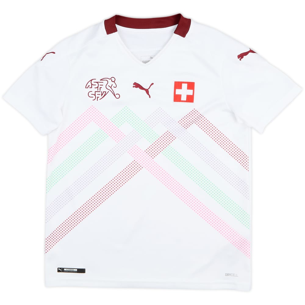 2020-21 Switzerland Away Shirt - 9/10 - (M.Boys)