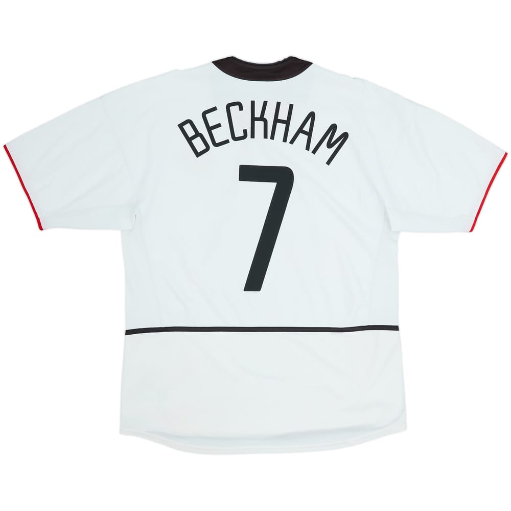 2002-03 Manchester United Away Shirt Beckham #7 - 5/10 - (L)